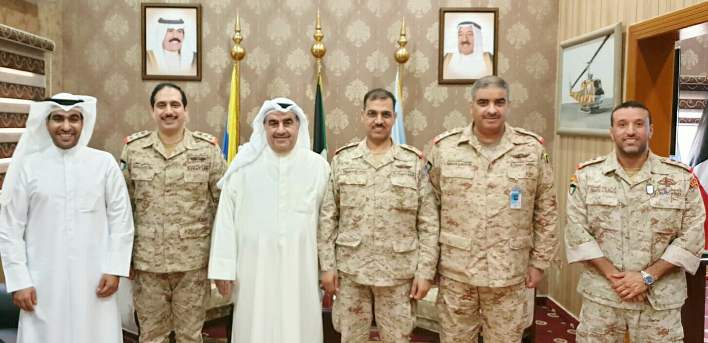 آمر القوة الجوية استقبل رئيس اللجنة المنظمة لمعرض الكويت للطيران 2020