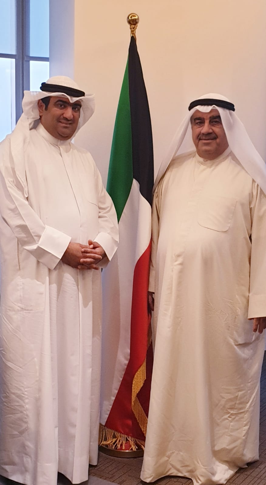 الروضان استقبل رئيس اللجنة المنظمة لمعرض الكويت للطيران 2020
